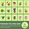 15pcs Succulent Needle Felting Kit for Beginners Adult - DIY Starter Kit with Wool Roving, Felting Mat, Needles, Instructions for Home Decoration Crafts